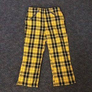 Yellow Plaid Pants